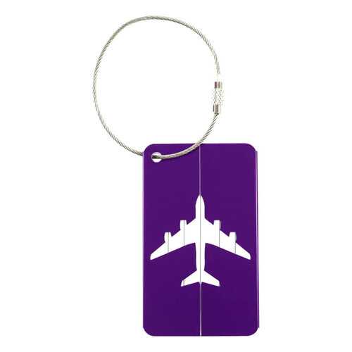Бирка багажная Verona Plane, фиолетовый в Спортмастер