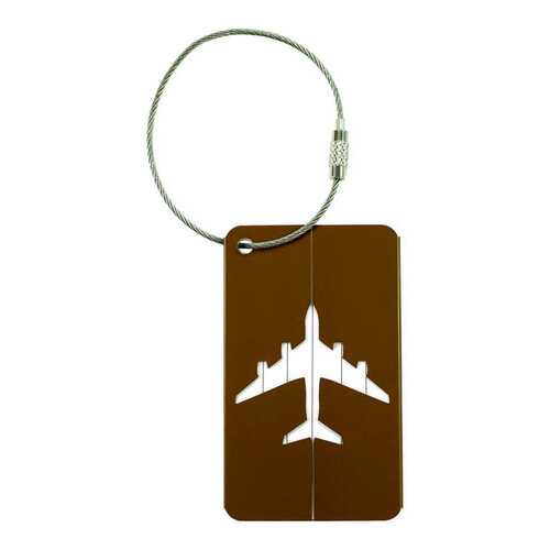 Бирка багажная Verona Plane, коричневый в Спортмастер