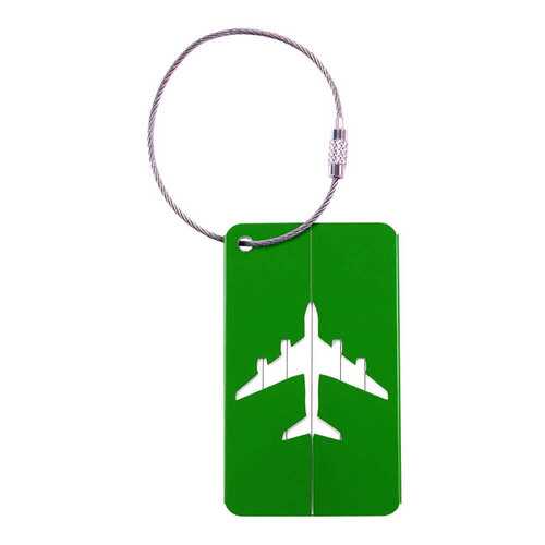 Бирка багажная Verona Plane, зеленый в Спортмастер