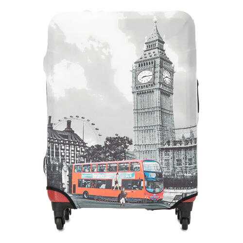 Чехол на чемодан Gianni Conti 9019L travel London, серый в Спортмастер