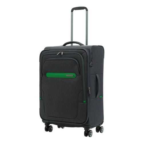 Чемодан Travelite Madeira 4-Wheels Trolley Exp anthracite/green M в Спортмастер