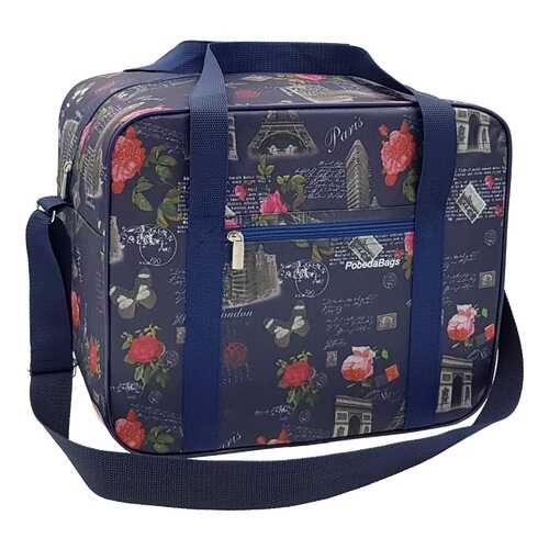 Дорожная сумка Pobedabags Париж разноцветная 36 x 30 x 27 см в Спортмастер