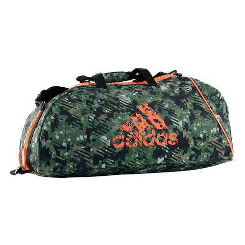 Спортивная сумка Adidas Combat Camo Bag L камуфляжная/оранжевая в Спортмастер
