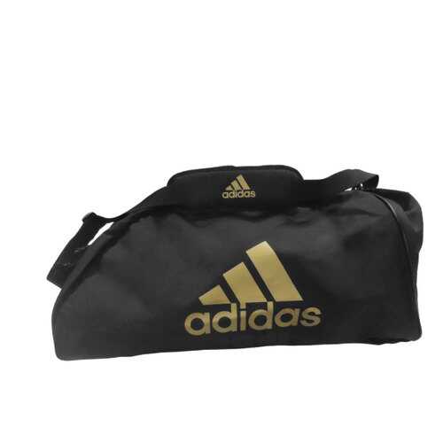 Спортивная сумка Adidas Sports Bag Shoulder Strap Combat M черная/золотая в Спортмастер