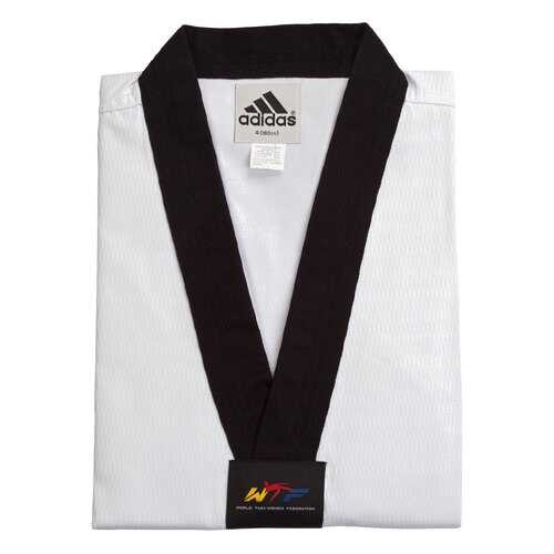 Добок для тхэквондо Adidas WTF Adi-Champ 3 белый с черным воротником 210 см в Спортмастер