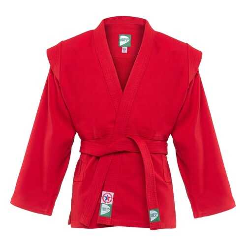 Куртка для самбо Green Hill JS-302, красная, р.00/120 в Спортмастер