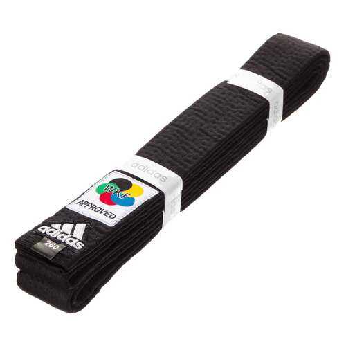 Пояс для карате Adidas Elite WKF черный, 260 см в Спортмастер