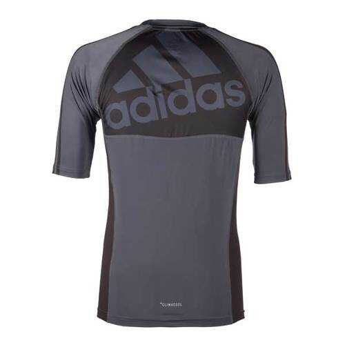 Рашгард Adidas Grappling Rashguard Short Sleeve черно-красная XL в Спортмастер