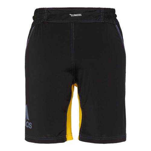 Шорты для единоборств Adidas Training Short MMA черно-желтые S в Спортмастер