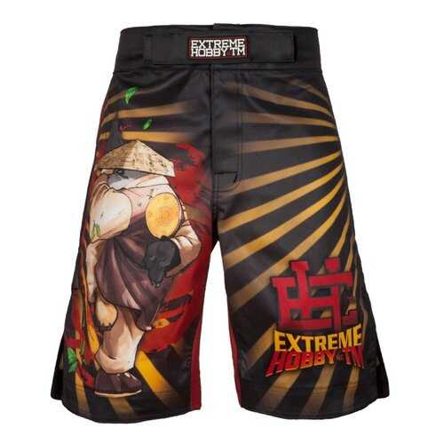 Шорты для единоборств Extreme Hobby Grappling Panda New 2016 черные, S, 190 см в Спортмастер