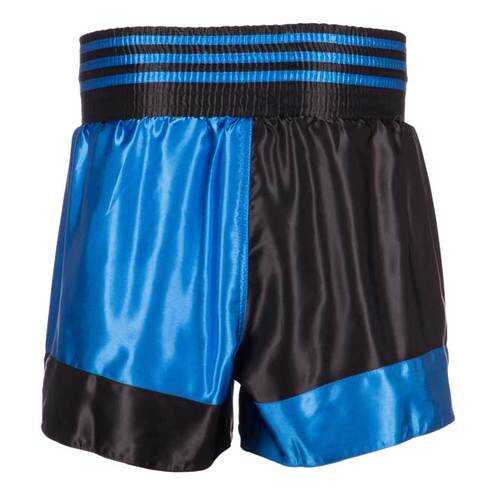 Шорты для кикбоксинга Adidas Kick Boxing Short Satin черно-синие XL в Спортмастер
