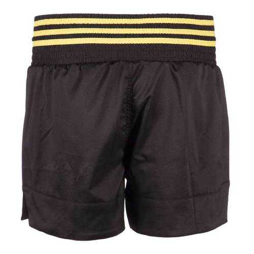 Шорты для тайского бокса Adidas Thai Boxing Short Micro Diamond черно-желтые M в Спортмастер