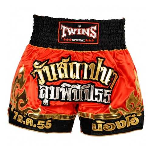 Шорты для тайского бокса Twins T-35 THAI BOXING SHORTS красно-золотые в Спортмастер