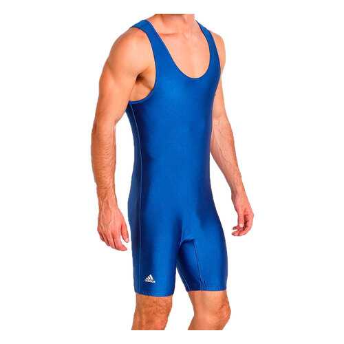 Трико борцовское Adidas детское Wrestling Solid Singlet синее YM 140 см в Спортмастер