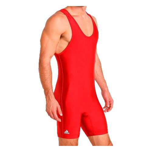 Трико борцовское Adidas Wrestling Solid Singlet красное M в Спортмастер
