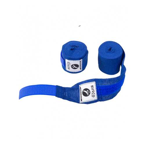 Бинт боксерский Rusco Sport, 2,5 м, хлопок, синий в Спортмастер