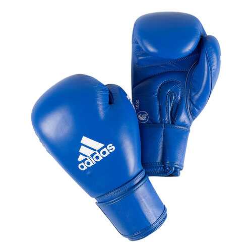 Боксерские перчатки Adidas Aiba синие 12 унций в Спортмастер