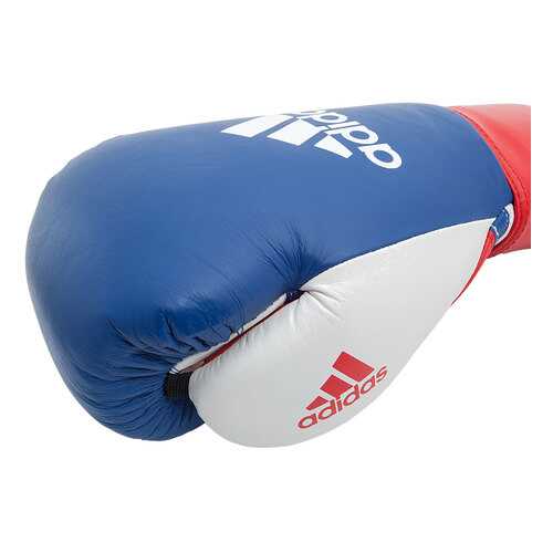 Боксерские перчатки Adidas Professional Russian Edition синие 12 унций в Спортмастер