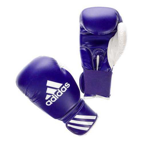 Боксерские перчатки Adidas Response синие 12 унций в Спортмастер