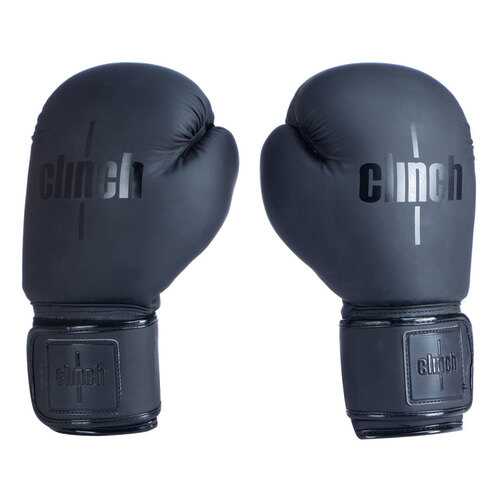 Боксерские перчатки Clinch Mist черные 12 унций в Спортмастер