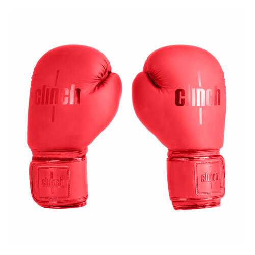 Боксерские перчатки Clinch Mist красные 8 унций в Спортмастер