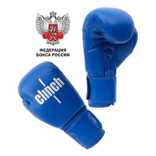 Боксерские перчатки Clinch Olimp C111 синие 12 унций в Спортмастер