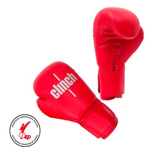 Боксерские перчатки Clinch Olimp C111K красные 12 унций в Спортмастер