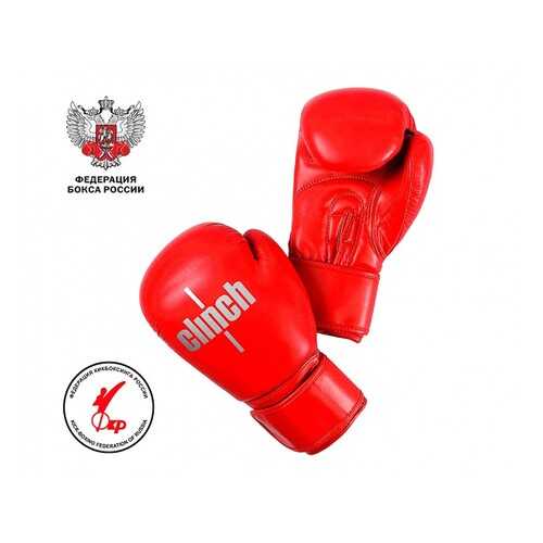 Боксерские перчатки Clinch Olimp Plus красные 12 унций в Спортмастер