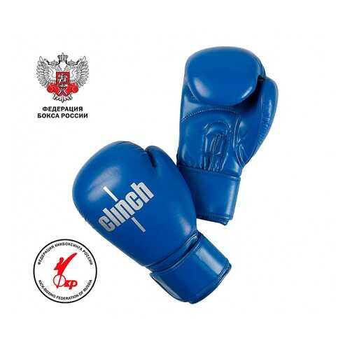 Боксерские перчатки Clinch Olimp Plus синие 14 унций в Спортмастер