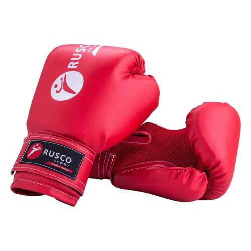 Боксерские перчатки детские Rusco Sport красные 6 унций в Спортмастер