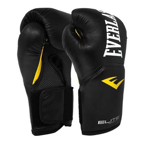 Боксерские перчатки Everlast Elite ProStyle черные 12 унций в Спортмастер