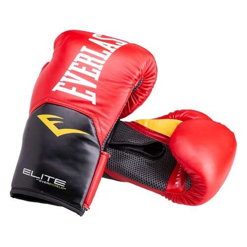 Боксерские перчатки Everlast Elite ProStyle красные 14 унций в Спортмастер