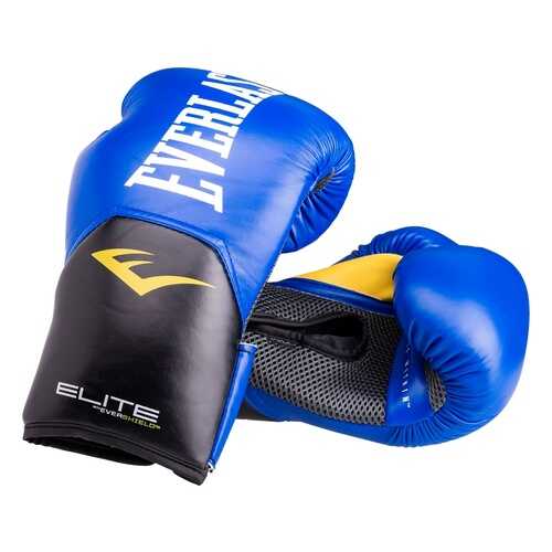 Боксерские перчатки Everlast Elite ProStyle синие 8 унций в Спортмастер