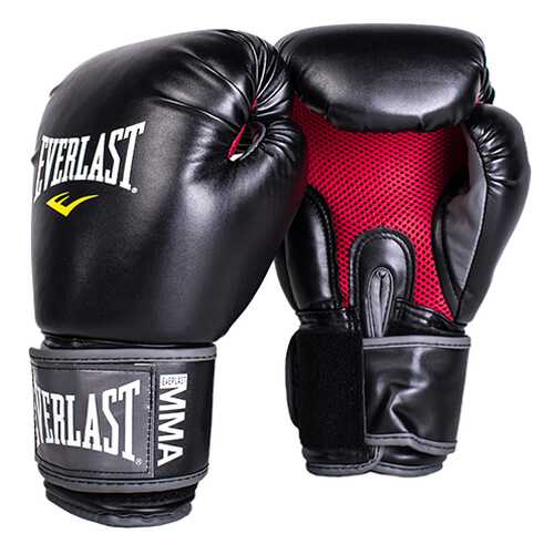 Боксерские перчатки Everlast Pro Style Muay Thai черные 12 унций в Спортмастер