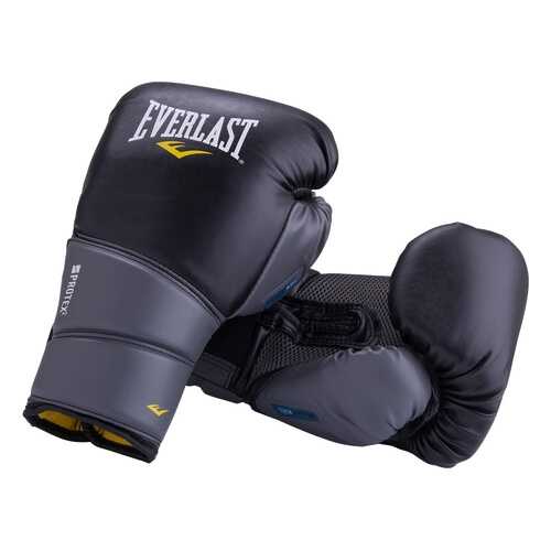 Боксерские перчатки Everlast Protex2 Gel черные 10 унций в Спортмастер