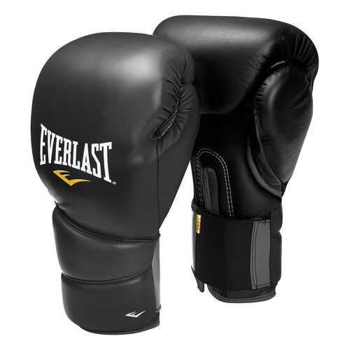 Боксерские перчатки Everlast Protex2 Muay Thai черные 12 унций в Спортмастер
