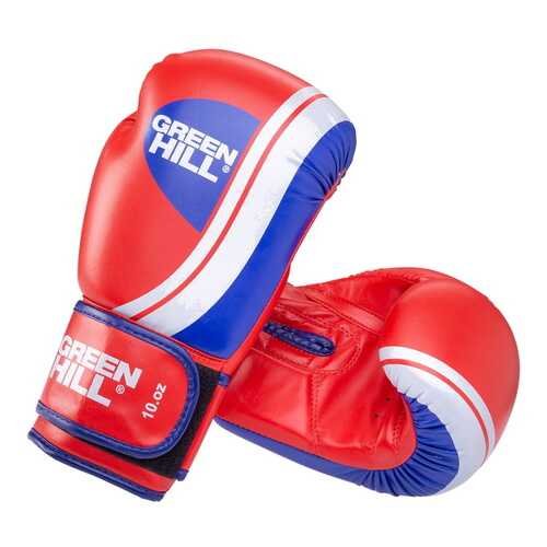 Боксерские перчатки Green Hill Knockout красные/синие 8 унций в Спортмастер