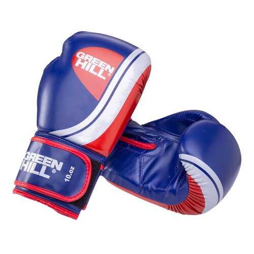 Боксерские перчатки Green Hill Knockout синие/красные 8 унций в Спортмастер