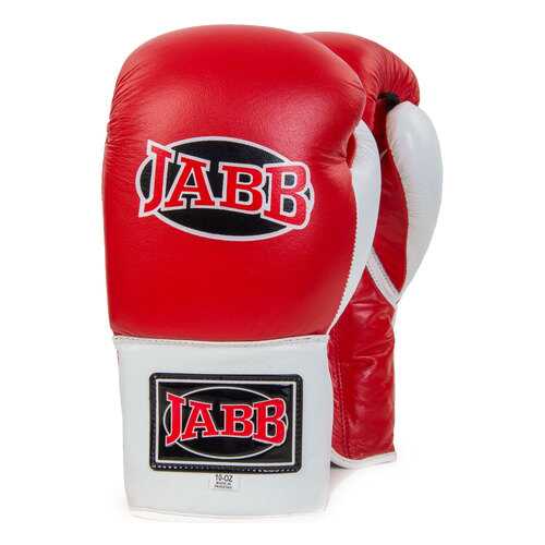 Боксерские перчатки Jabb JE-2000 белые/красные 10 унций в Спортмастер