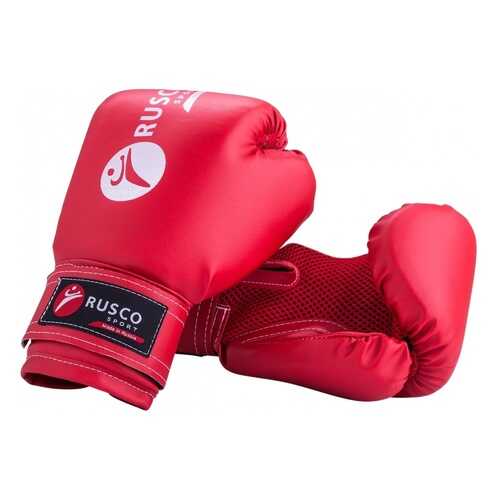 Боксерские перчатки Rusco Sport красные 10 унций в Спортмастер