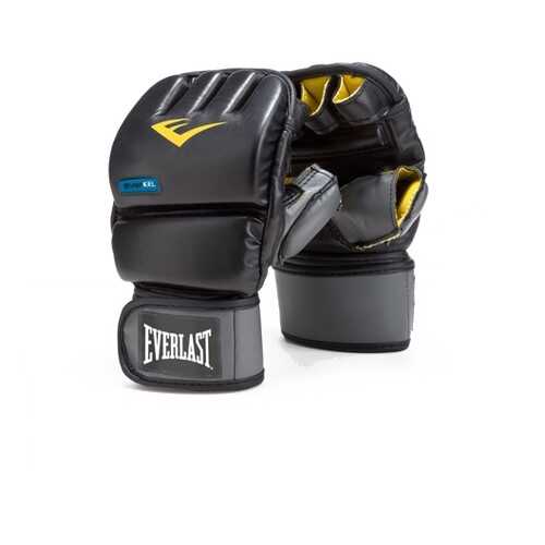 Боксерские перчатки снарядные Everlast PU GEL черные 6 унций в Спортмастер