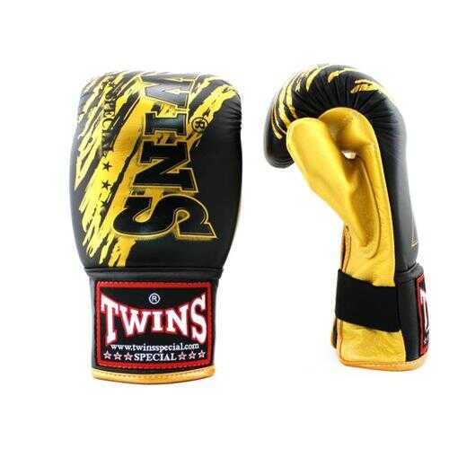 Боксерские перчатки снарядные Twins Fancy Training Bag Gloves FTBGL1F-TW2 черные 10 унций в Спортмастер