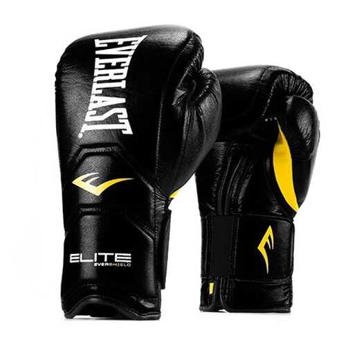 Боксерские перчатки тренировочные Everlast Elite Pro P00000680 черные 18 унций в Спортмастер