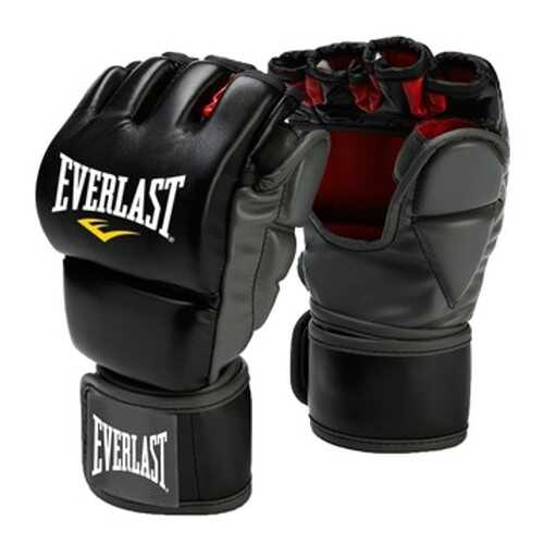Боксерские перчатки тренировочные Everlast Grappling черные 8 унций в Спортмастер