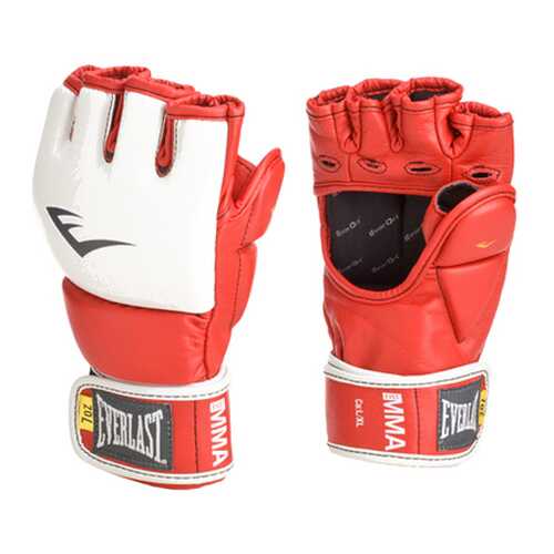 Боксерские перчатки тренировочные Everlast MMA Grappling L/XL красные 7 унций в Спортмастер