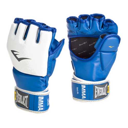 Боксерские перчатки тренировочные Everlast MMA Grappling синие 7 унций в Спортмастер