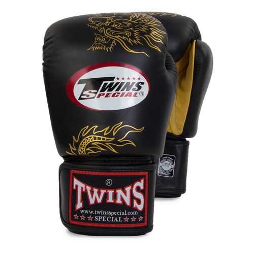 Боксерские перчатки Twins Special FBGVL3-6 FANCY BOXING GLOVES черно-золотые в Спортмастер