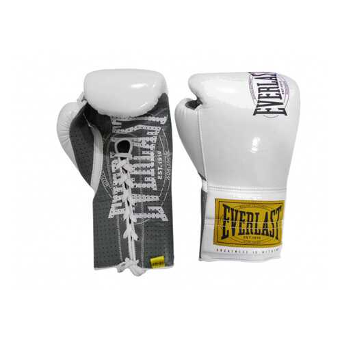 Перчатки боевые Everlast 1910 Classic белые 8 унций в Спортмастер