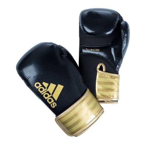 Перчатки боксерские adidas Hybrid 65 черно-золотые в Спортмастер