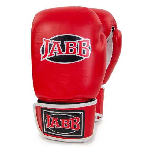 Перчатки боксерские Jabb JE-2014 12 унц красный/белый в Спортмастер